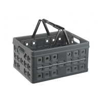 Sunware Hopfällbar låda med handtag 49x36x24,5cm | 32L | antracit/svart 57100636 216549