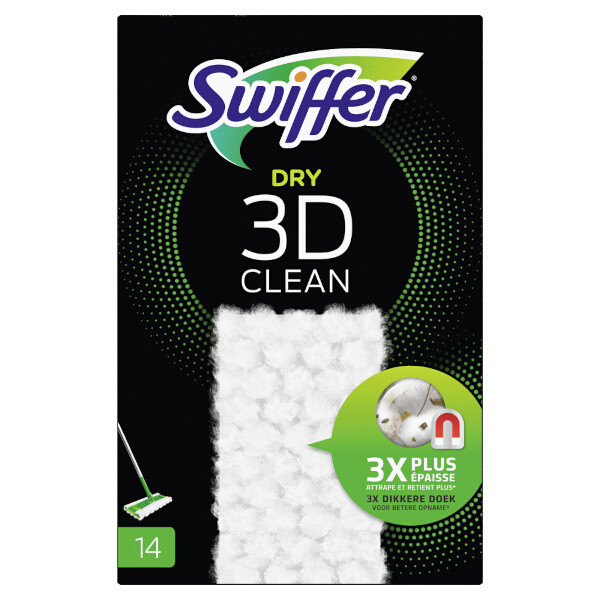 Swiffer Sweeper 3D Clean | Golvservetter refill | 14st  SSW00591 - 1