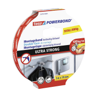 Tesa Dubbelhäftande tejp | 19mm x 5m | Tesa Powerbond Indoor Ultra Strong | vit 55792-00001-02 203357