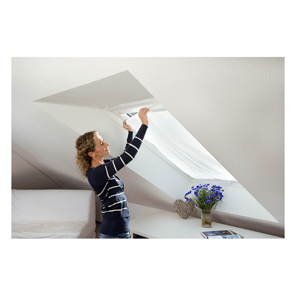 Tesa Insect Stop komfort myggnät för takfönster | vit | 120x140cm 55881-00020-00 203361 - 2