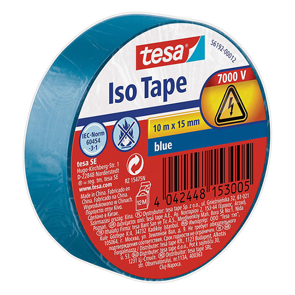 Tesa Isoleringtejp 15mm x 10m | Tesa | blå 56192-00012-22 203390 - 1