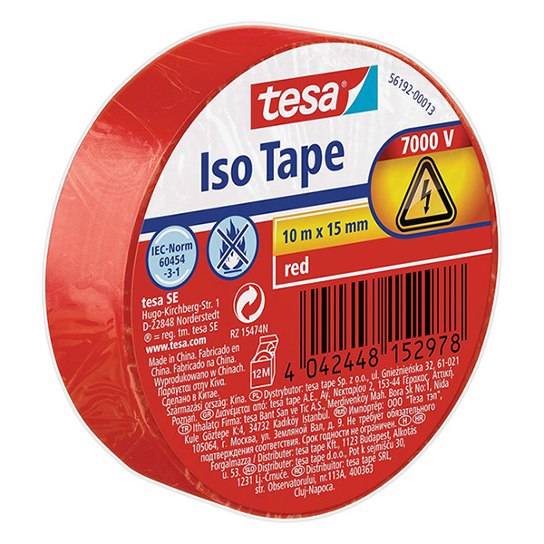 Tesa Isoleringtejp 15mm x 10m | Tesa | röd 56192-00013-22 203391 - 1