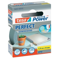 Tesa Textiltejp 19mm x 2,75m | grå | Tesa 56341-00033 56341-00033-03 202278