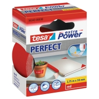 Tesa Textiltejp 38mm x 2,75m | röd | Tesa 56343-00038 56343-00038-03 202283