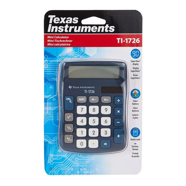 Texas-Instruments Bordsräknare | Texas Instruments TI-1726 $$ 1726/FBL/11E1 206025 - 2