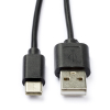 USB-A till USB-C-kabel | USB 2.0 | 2m | svart