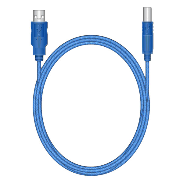 USB-B skrivarkabel | USB 2.0 | 1.8m | blå $$ MRCS109 361021 - 1