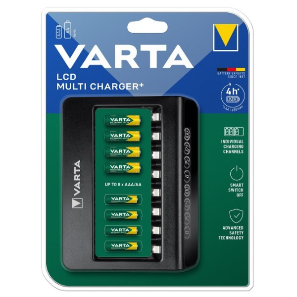 Varta LCD Multicharger+ 57681 AA AAA HR03 HR06 AVA00611 - 1