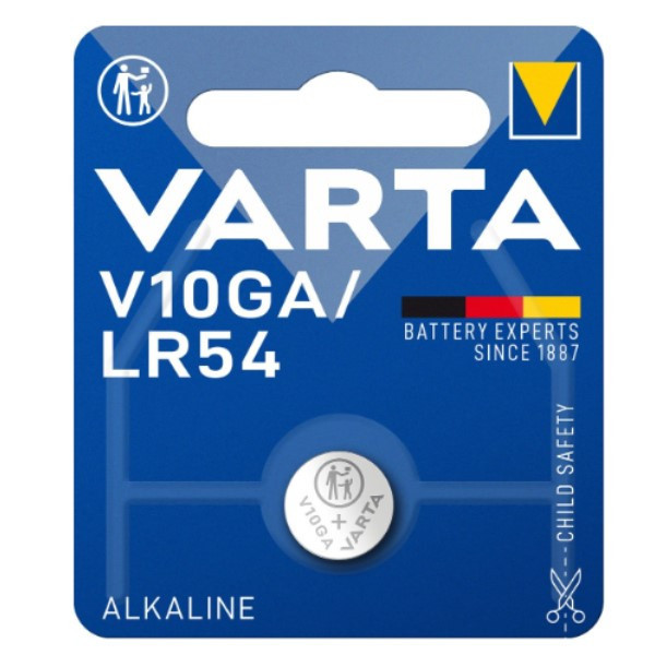 Varta LR54 (V10GA) Alkaline knappcellsbatteri V10GA AVA00046 - 1