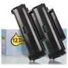 Varumärket 123ink ersätter Samsung MLT-D1042S (SU737A) svart toner 2-pack