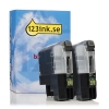 Varumärket 123ink ersätter Brother LC227XLBK svart bläckpatron hög kapacitet 2-pack