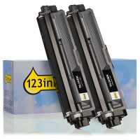 Varumärket 123ink ersätter Brother TN-241BK svart toner 2-pack TN241BKTWINC 051327