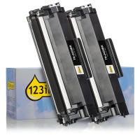 Varumärket 123ink ersätter Brother TN-2420 svart toner hög kapacitet 2-pack TN2420TWINC 051333