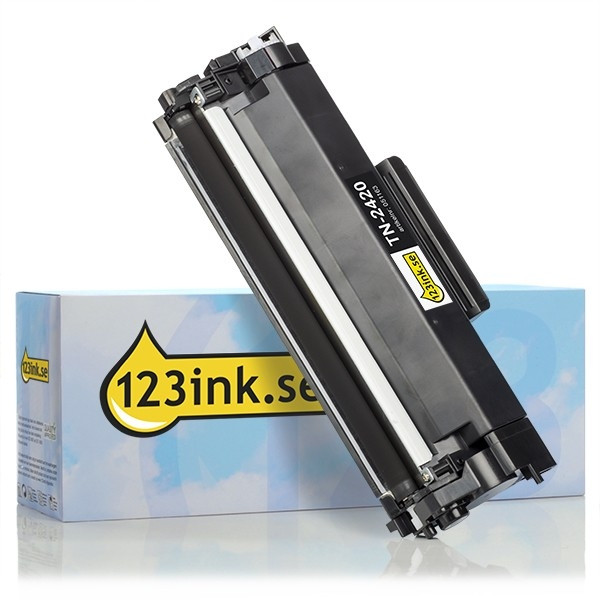 Varumärket 123ink ersätter Brother TN-2420 svart toner hög kapacitet TN-2420C 051163 - 1