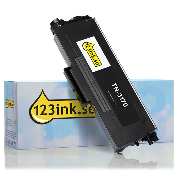 Varumärket 123ink ersätter Brother TN-3170XL svart toner extra hög kapacitet TN3170C 051107 - 1