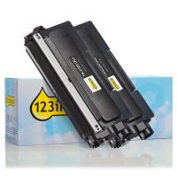 Varumärket 123ink ersätter Brother TN-2320 XL svart toner 2-pack  160728