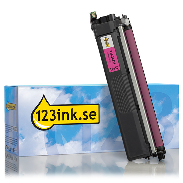 Varumärket 123ink ersätter Brother TN-248M magenta toner TN248MC 051417 - 1