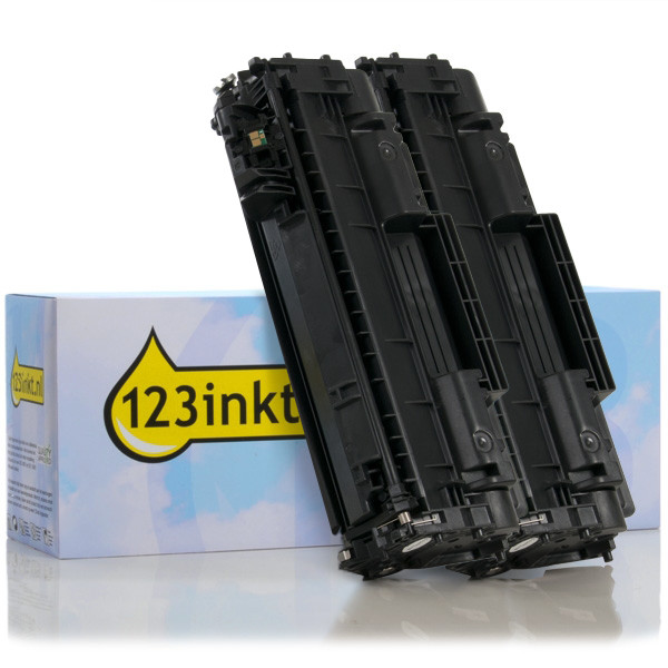 Varumärket 123ink ersätter HP 05A (CE505A) svart toner 2-pack  160718 - 1