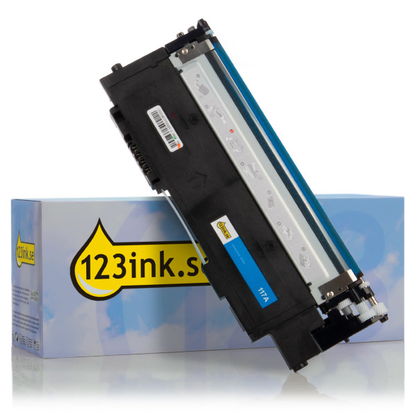 Varumärket 123ink ersätter HP 117A (W2071A) cyan toner W2071AC 055459 - 1