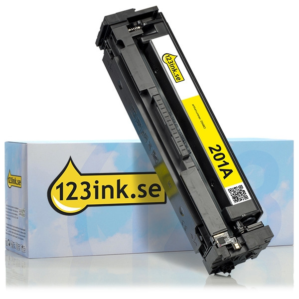 Varumärket 123ink ersätter HP 201A (CF402A) gul toner CF402AC 054863 - 1