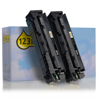 Varumärket 123ink ersätter HP 201X (CF400XD) svart toner 2-pack