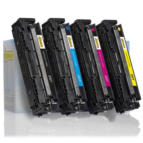 Varumärket 123ink ersätter HP 207A BK/C/M/Y toner 4-pack  093701 - 1