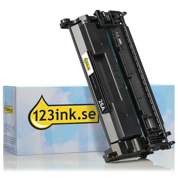 Varumärket 123ink ersätter HP 26A (CF226A) svart toner CF226AC 054877 - 1