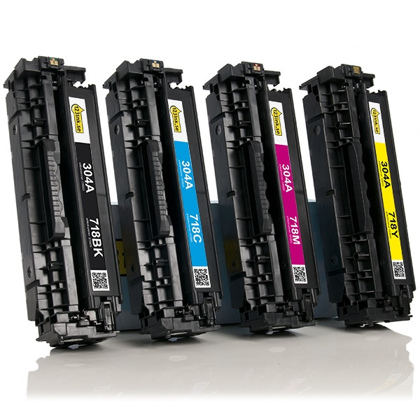 Varumärket 123ink ersätter HP 304A CC530A/31A/32A/33A toner 4-pack  130032 - 1