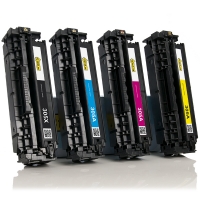 Varumärket 123ink ersätter HP 305X/305A CE410X/CE411A/12A/13A toner 4-pack  130007