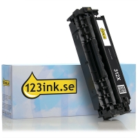 Varumärket 123ink ersätter HP 312X (CF380X) svart toner hög kapacitet CF380XC 054785