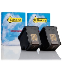 Varumärket 123ink ersätter HP 337 (C9364EE) svart bläckpatron 2-pack C9364EEC 160064