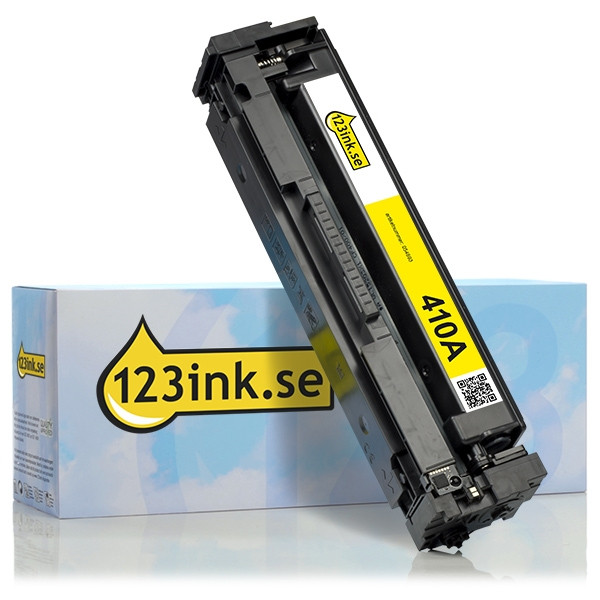 Varumärket 123ink ersätter HP 410A (CF412A) gul toner CF412AC 054893 - 1