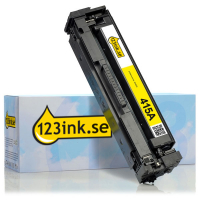 Varumärket 123ink ersätter HP 415A (W2032A) gul toner W2032AC 055443