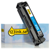 Varumärket 123ink ersätter HP 415X (W2031X) cyan toner hög kapacitet