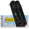 Varumärket 123ink ersätter HP 44A (CF244A) svart toner 2-pack