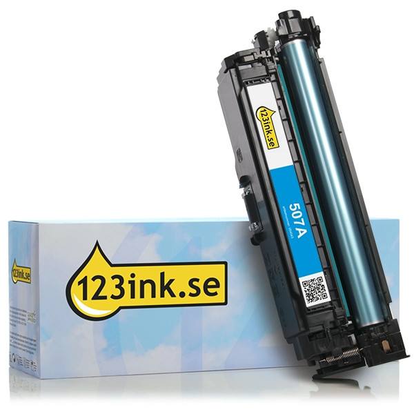 Varumärket 123ink ersätter HP 507A (CE401A) cyan toner CE401AC 054043 - 1