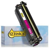 Varumärket 123ink ersätter HP 508X (CF363X) magenta toner hög kapacitet CF363XC 054853