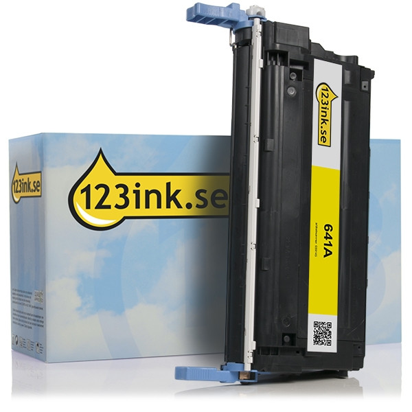 Varumärket 123ink ersätter HP 641A (C9722A / EP-85Y) gul toner C9722AC 039145 - 1