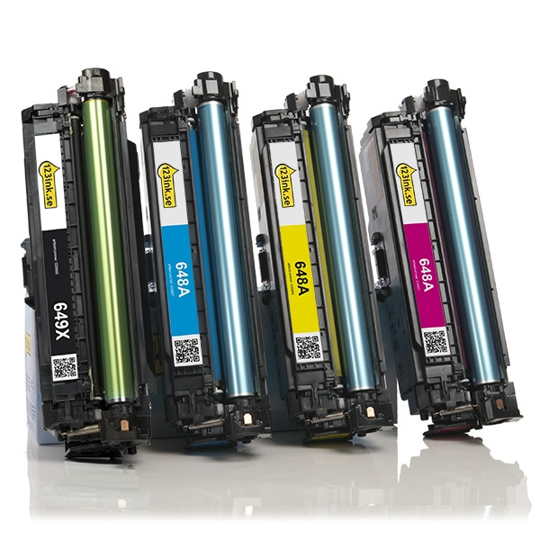 Varumärket 123ink ersätter HP 649X/648A CE260X/61A/62A/63A toner 4-pack  130021 - 1