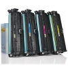 Varumärket 123ink ersätter HP 650A CE270A/71A/72A/73A toner 4-pack