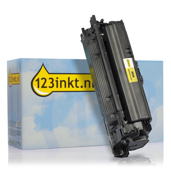 Varumärket 123ink ersätter HP 653A (CF322A) gul toner CF322AC 054779 - 1