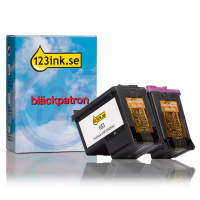 Varumärket 123ink ersätter HP 653 svart + färg bläckpatron 2-pack  160210