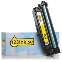 Varumärket 123ink ersätter HP 654A (CF332A) gul toner