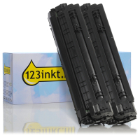 Varumärket 123ink ersätter HP 85A (CF285A) svart toner 2-pack  160713