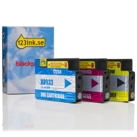 Varumärket 123ink ersätter HP 933XL C/M/Y bläckpatron 3-pack  000523