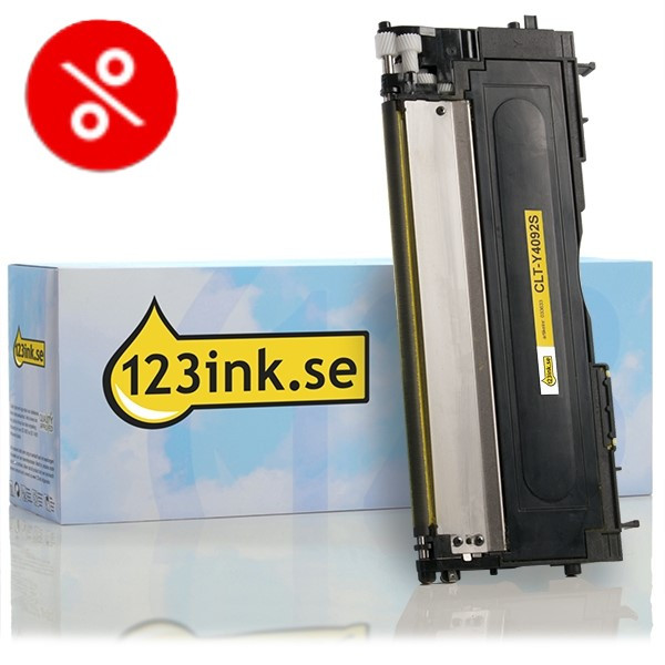 Varumärket 123ink ersätter Samsung CLT-Y4092S (SU482A) gul toner $$  500549 - 1