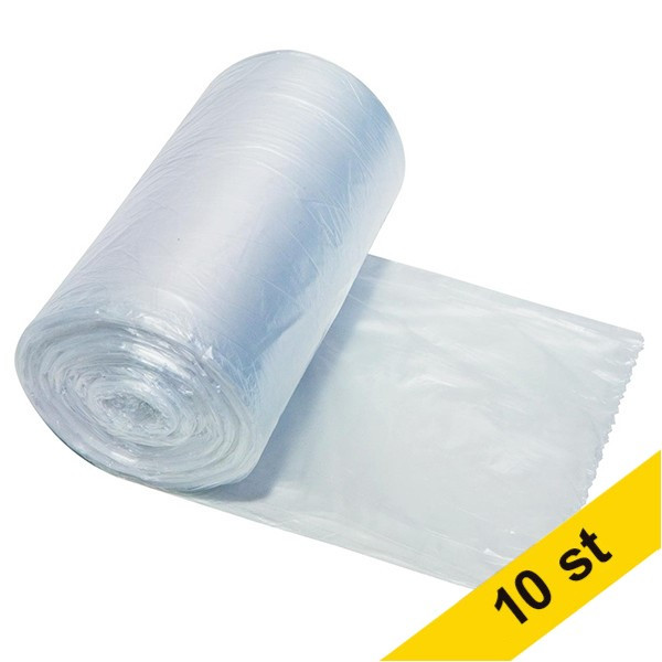 White label Soppåse 25L | vit | 50st x10  035174 - 1