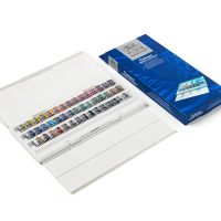 Winsor & Newton Cotman Studio Akvarellfärgset (45st halvkopp) 390471 410506