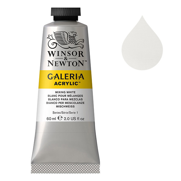 Winsor & Newton Galeria Akrylfärg 415 Mixing White | 60 ml 2120415 410023 - 1