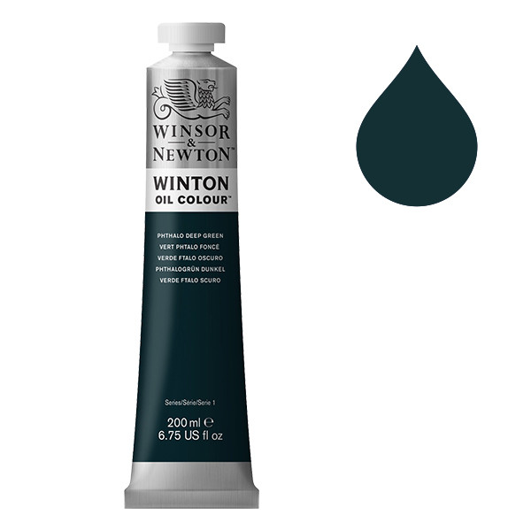 Winsor & Newton Winton Oljefärg 048 Phthalo Deep Green | 200 ml 1437048 410350 - 1